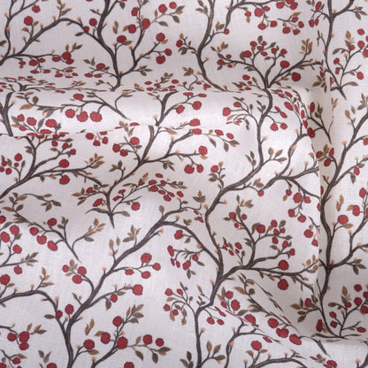 Mountain-ash - Printed linen fabric