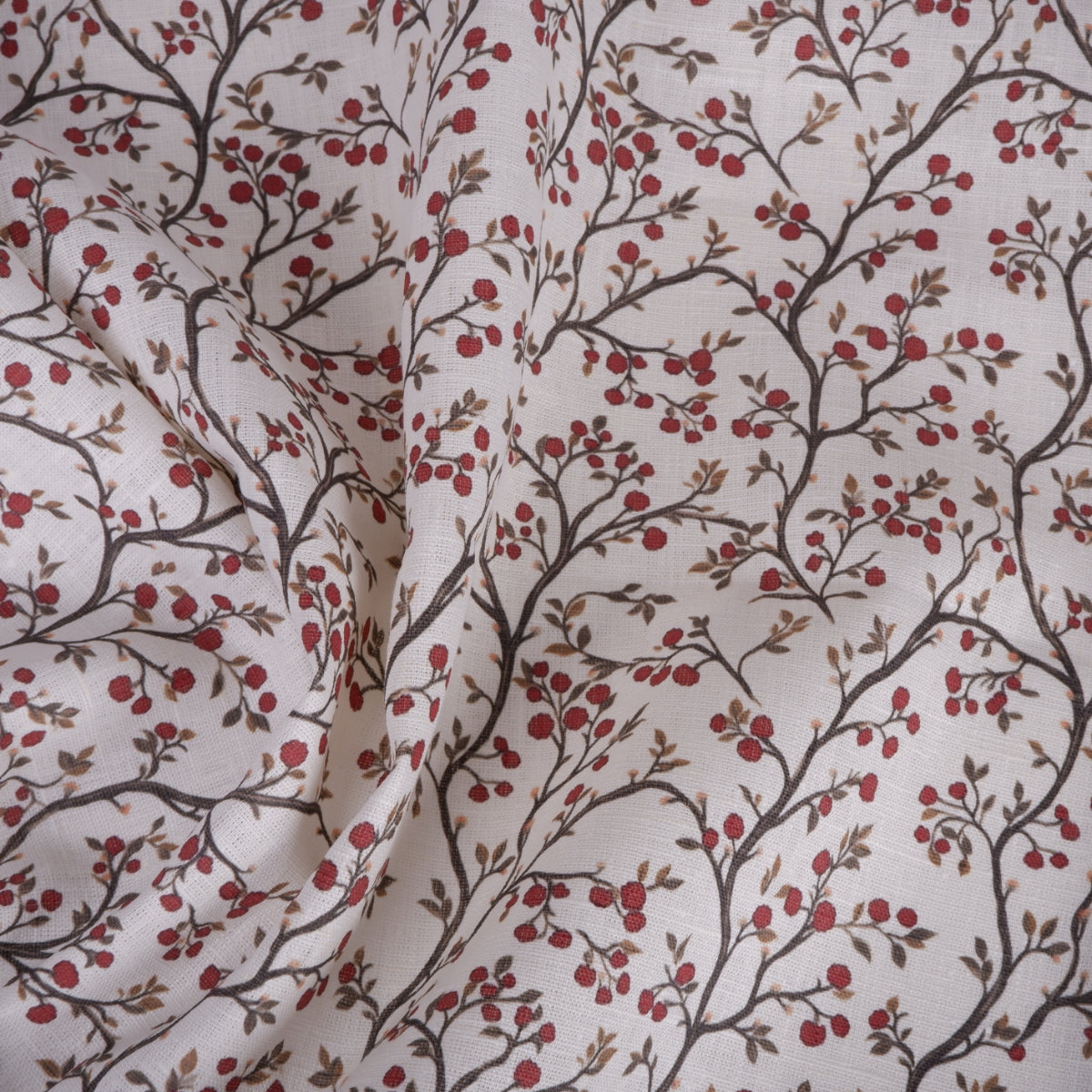 Mountain-ash - Printed linen fabric