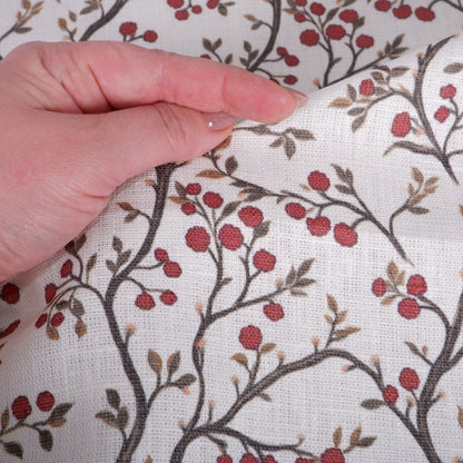 Mountain-ash - Printed linen fabric