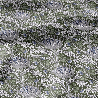 William Morris Artichoke 100% LINEN Art and Crafts Fabric - Victorian 200gsm flax linen fabric botanical floral 2537