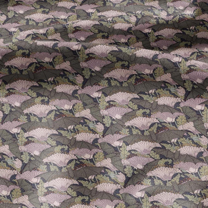 100% linen Vintage BAT fabric for Curtain Upholstery Cushion - grey pink print fabric for dress making sewing