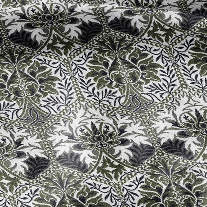 William Morris Honeycomb green print 100% LINEN Fabric - British linen floral upholstery home textile Victorian fabrics 3225