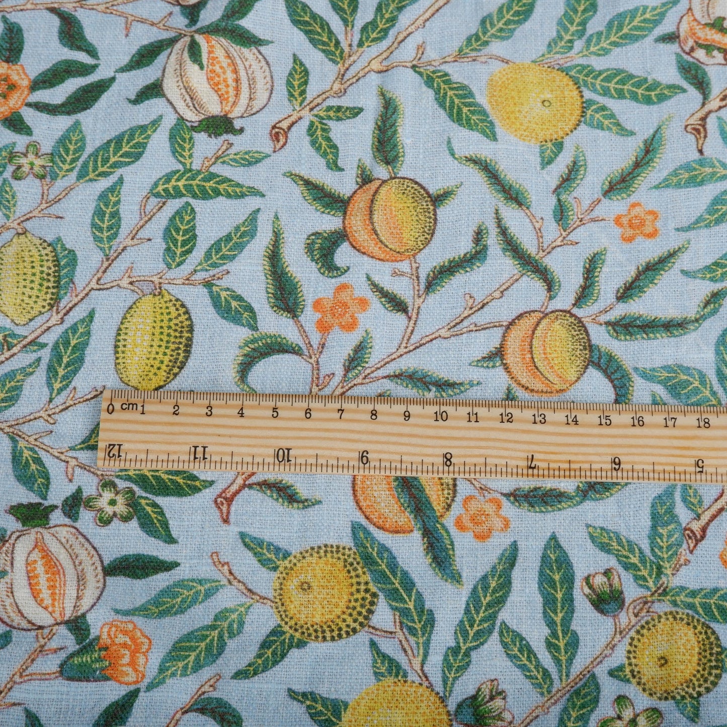 William morris Pomegranate 100% LINEN Art and crafts Fabric, William Morris 200gsm flax linen fabric Strawberry thief Willow
