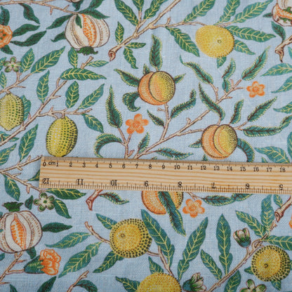 William morris Pomegranate 100% LINEN Art and crafts Fabric, William Morris 200gsm flax linen fabric Strawberry thief Willow
