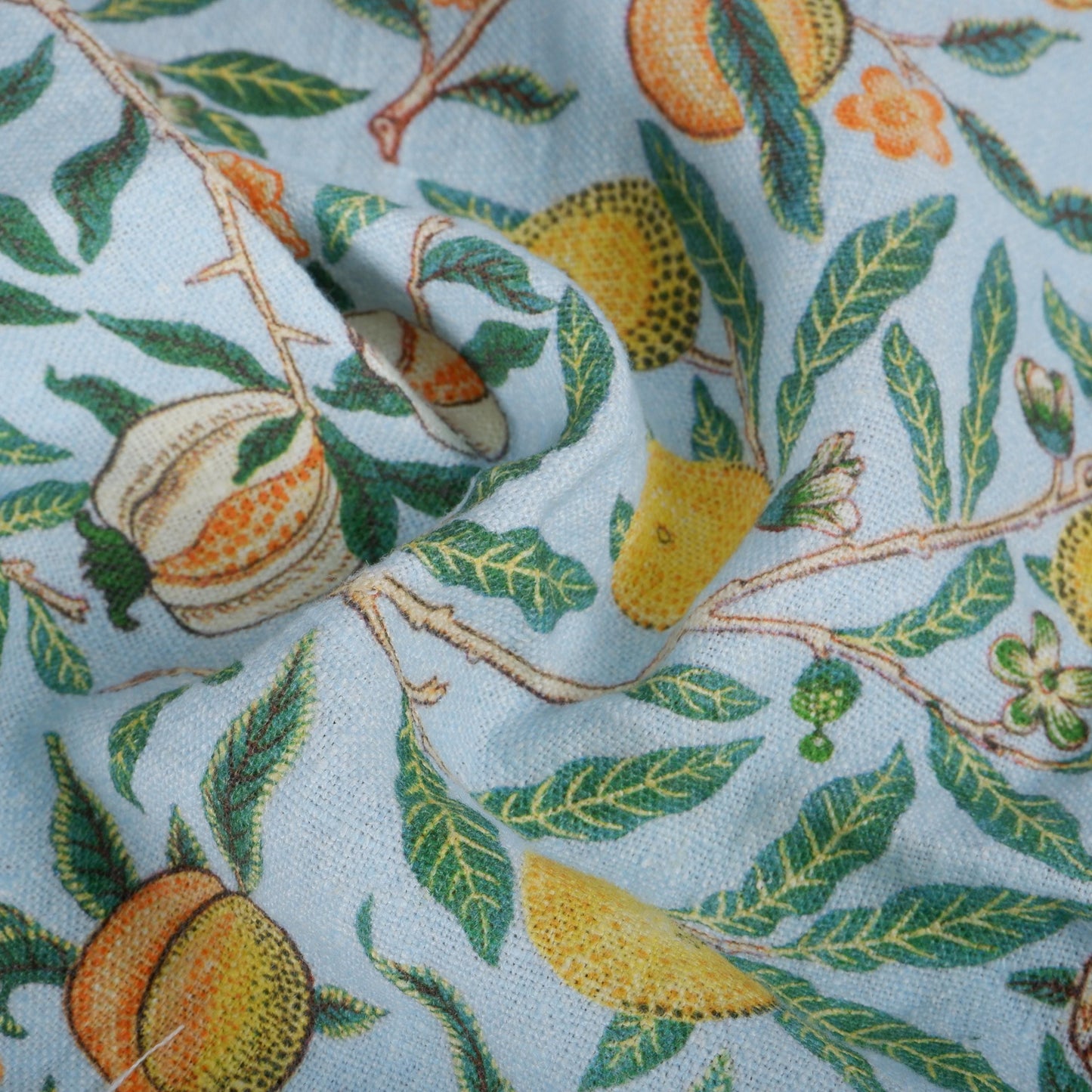 William morris Pomegranate 100% LINEN Art and crafts Fabric, William Morris 200gsm flax linen fabric Strawberry thief Willow