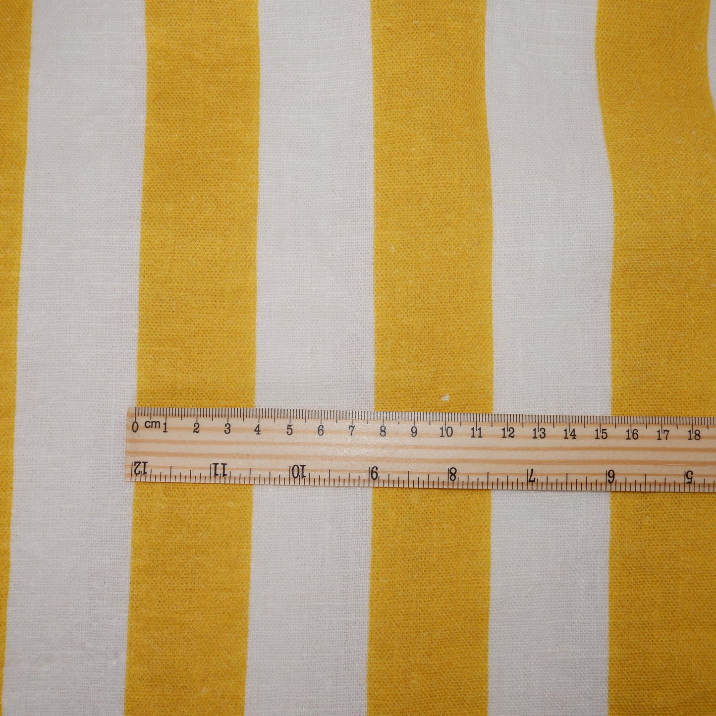 100% LINEN Fabric Maxi striped yellow white Avignon - french linen floral upholstery home textile Victorian fabrics 3351