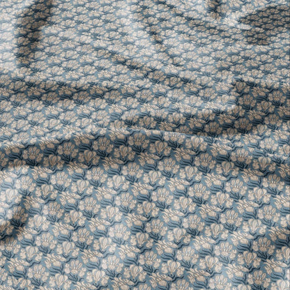 100% linen Art Nouveau Print fabric for Curtain Upholstery Cushion - Floral fabric IRIS - fabric material for dress making sewing