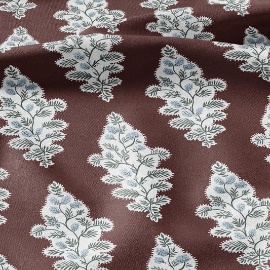 100% LINEN Fabric french  print - vintage modern art noveau deco -  colorfull 3088