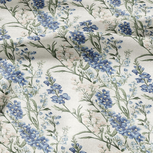 100% LINEN Fabric with colorful flower pattern - linen fabric for upholstery home decor dressmaking clothing sewing LithuanianLinen 2199