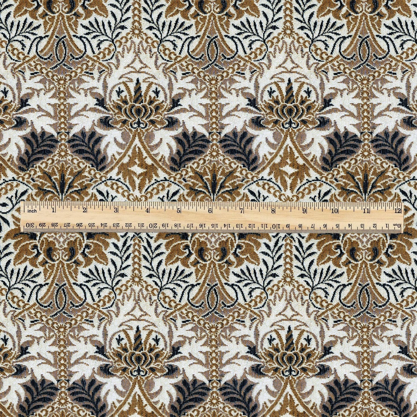 William Morris Honeycomb brown print 100% LINEN Fabric - British linen floral upholstery home textile Victorian fabrics 3233