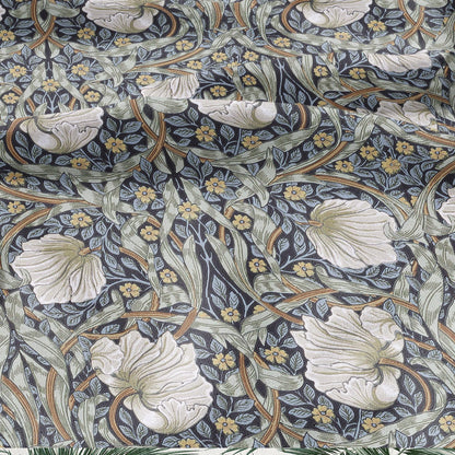 100% LINEN fabric - William Morris Pimpernel - British Victorian flax - sewing upholstery home decor or clothing 3851