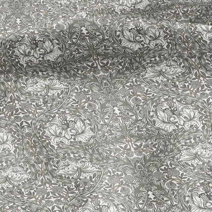 William Morris African Marigold sage green 100% LINEN Fabric - British linen floral upholstery home textile Victorian fabrics 3644
