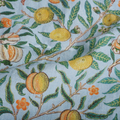 William morris Pomegranate 100% LINEN Art and crafts Fabric, William Morris 200gsm flax linen fabric Strawberry thief Willow