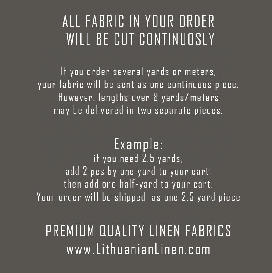 100% LINEN Fabric stripe bow holidays block print on oatmeal linen - French linen floral upholstery 2129