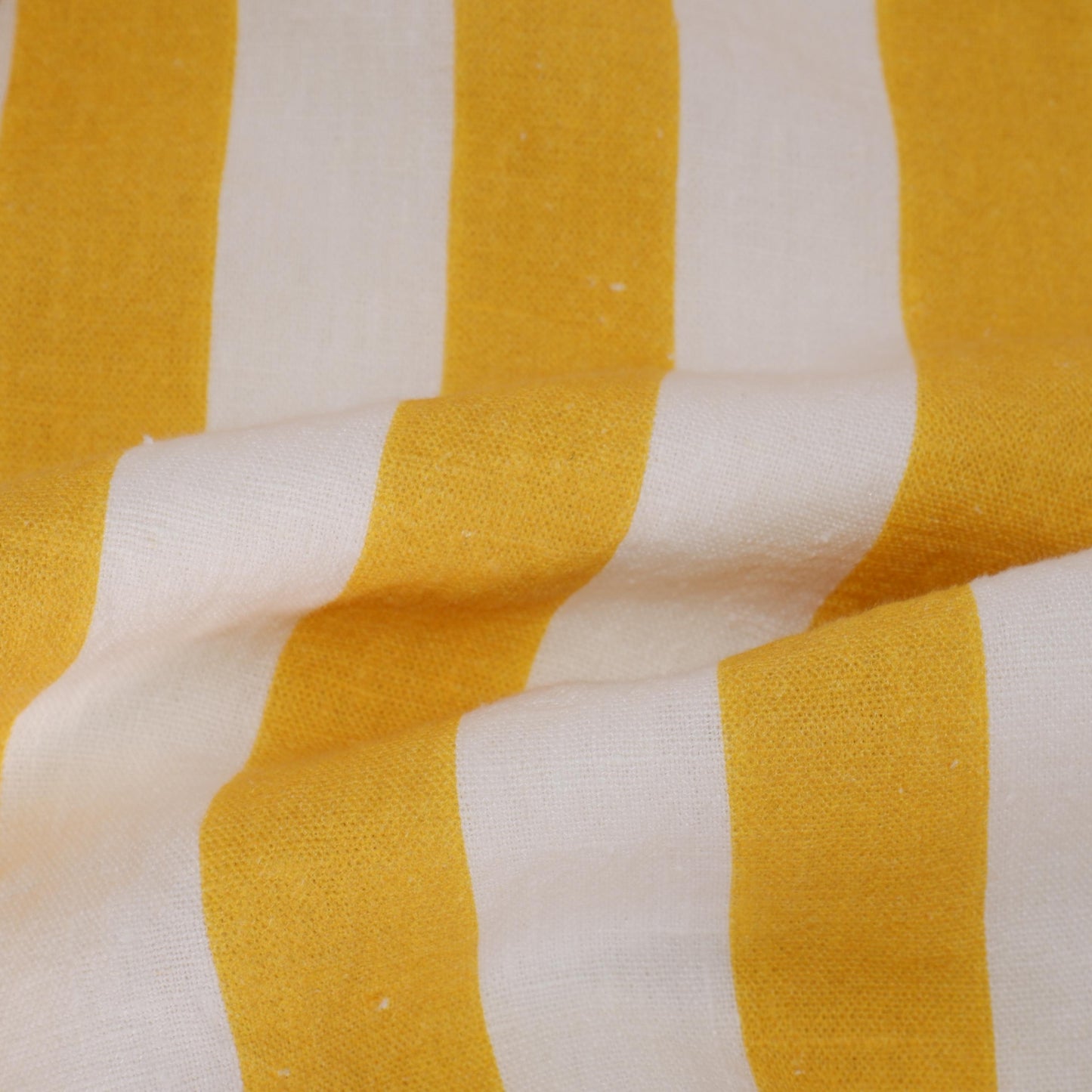 100% LINEN Fabric Maxi striped yellow white Avignon - french linen floral upholstery home textile Victorian fabrics 3351