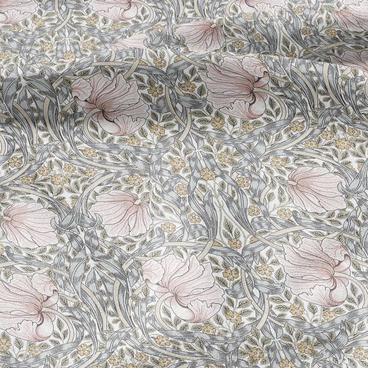 William Morris Pimpernel 100% LINEN Art and Crafts Fabric - Victorian flax fabric - British historical pattern 2979P