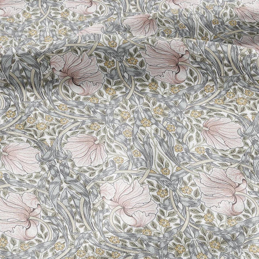 William Morris Pimpernel 100% LINEN Art and Crafts Fabric - Victorian flax fabric - British historical pattern 2979P