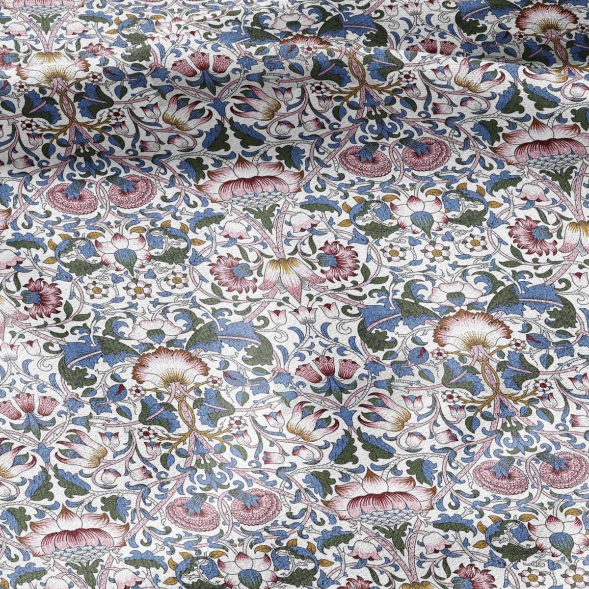 William Morris Lodden print on 100% LINEN - Victorian Art crafts linen Fabric - botanical Historical upholstery home textile