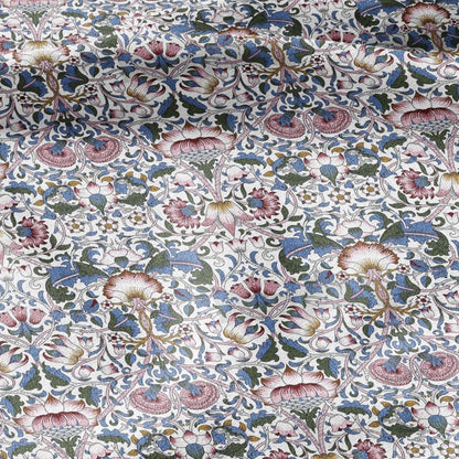 William Morris Lodden print on 100% LINEN - Victorian Art crafts linen Fabric - botanical Historical upholstery home textile