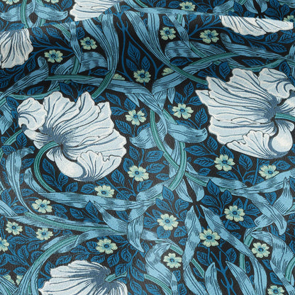 100% LINEN fabric - William Morris Pimpernel opal - British Victorian flax - sewing upholstery home decor or clothing 3834