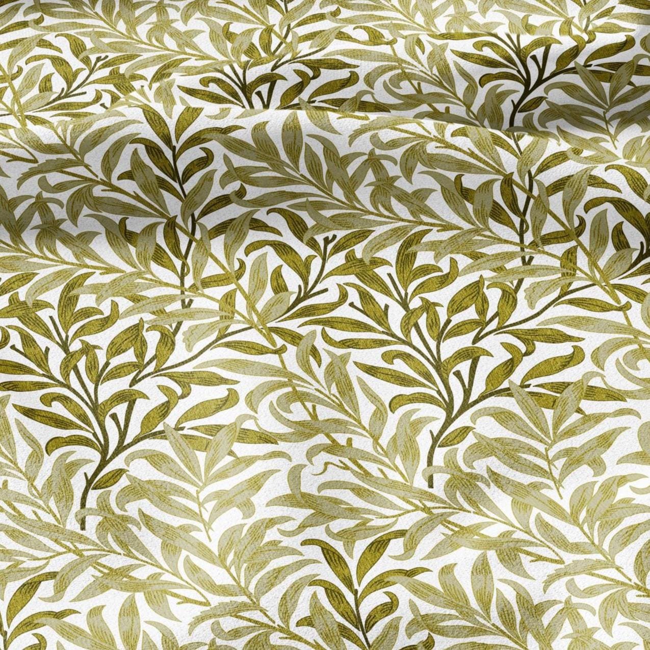 William Morris Willow Bough 100% LINEN Fabric - British linen floral upholstery home textile Victorian fabrics 3311