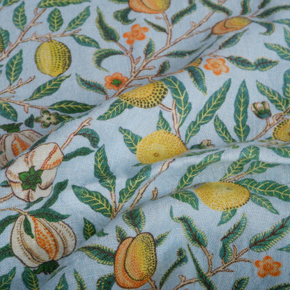 William morris Pomegranate 100% LINEN Art and crafts Fabric, William Morris 200gsm flax linen fabric Strawberry thief Willow