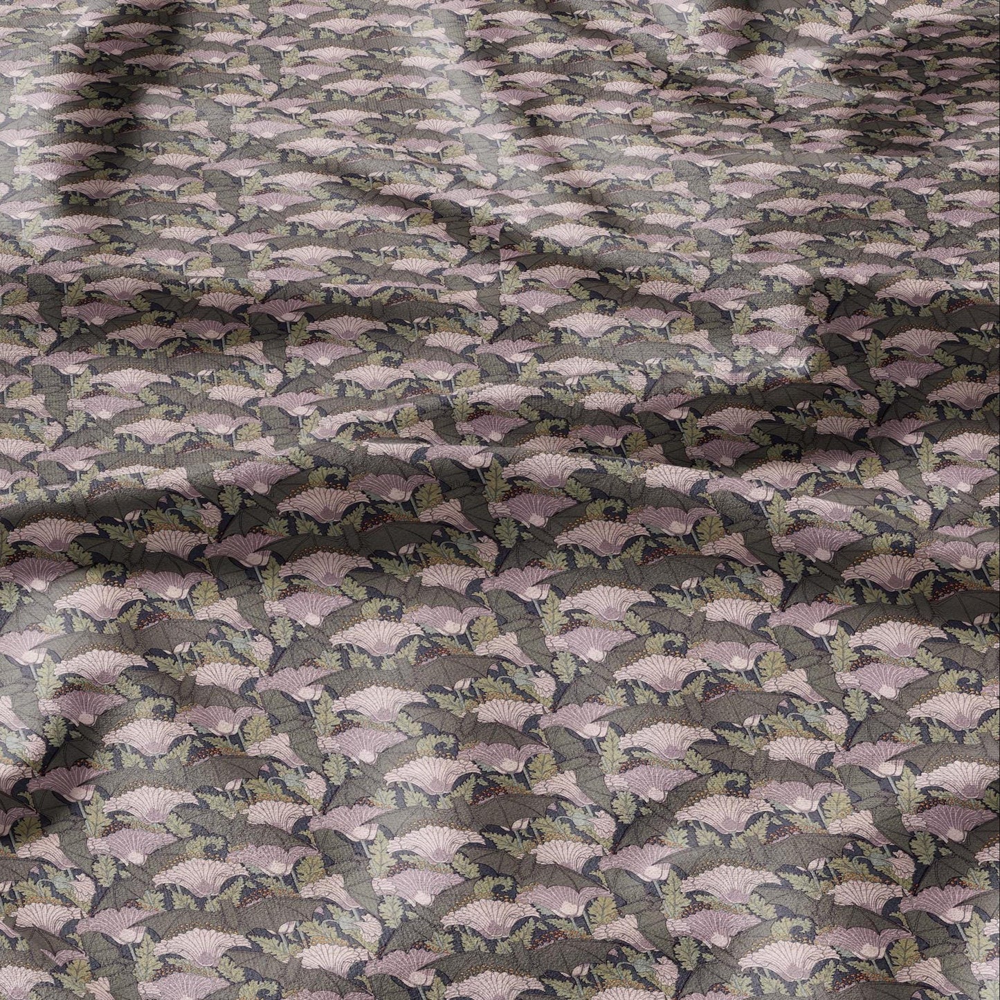 100% linen Vintage BAT fabric for Curtain Upholstery Cushion - grey pink print fabric for dress making sewing