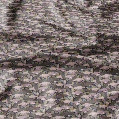 100% linen Vintage BAT fabric for Curtain Upholstery Cushion - grey pink print fabric for dress making sewing
