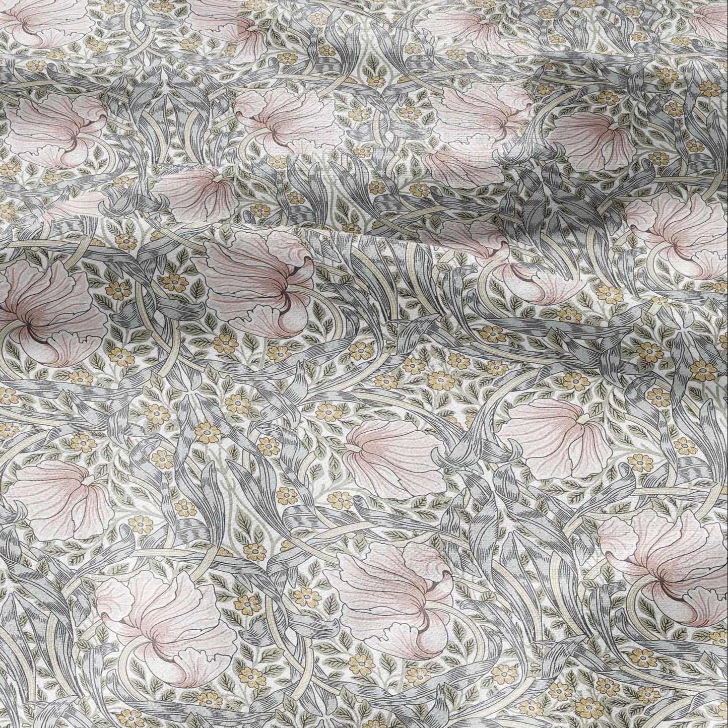 William Morris Pimpernel 100% LINEN Art and Crafts Fabric - Victorian flax fabric - British historical pattern 2979P