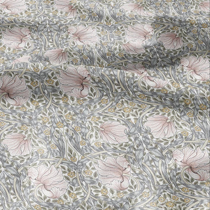 William Morris Pimpernel 100% LINEN Art and Crafts Fabric - Victorian flax fabric - British historical pattern 2979P