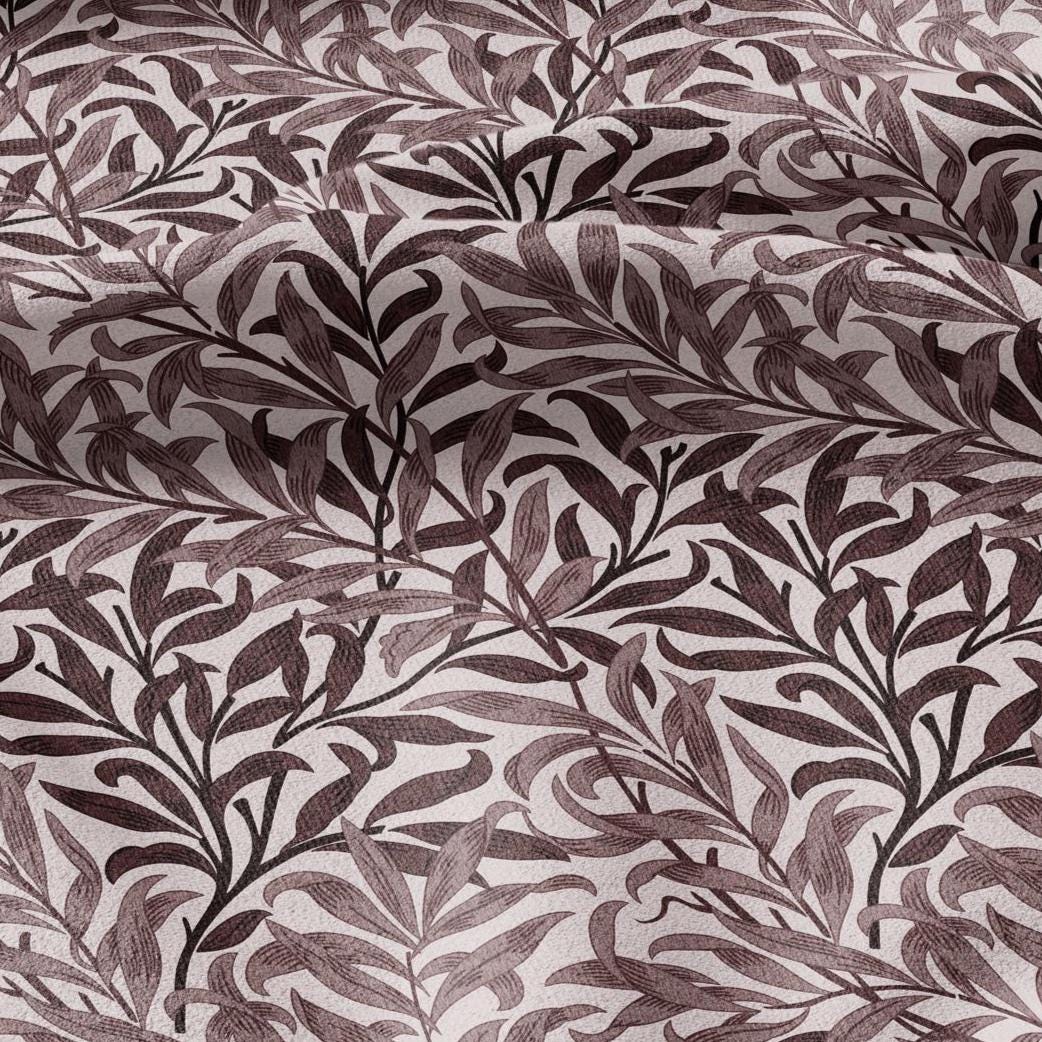 William Morris Willow Bough blue 100% LINEN Fabric - British linen floral upholstery home textile Victorian fabrics 3198