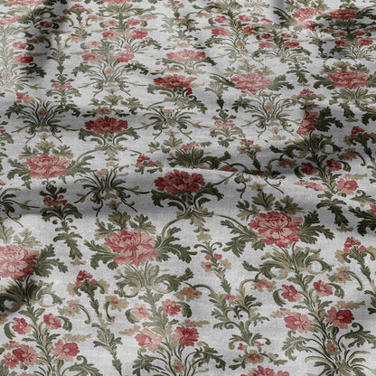 100% LINEN Fabric Regency - french floral linen Fabric by the Yard by LithuanianLinen for upholstery dressmaking curtains home textile