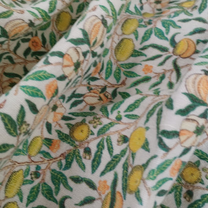 William morris Pomegranate 100% LINEN Art and crafts Fabric, William Morris 200gsm flax linen fabric Strawberry thief Willow