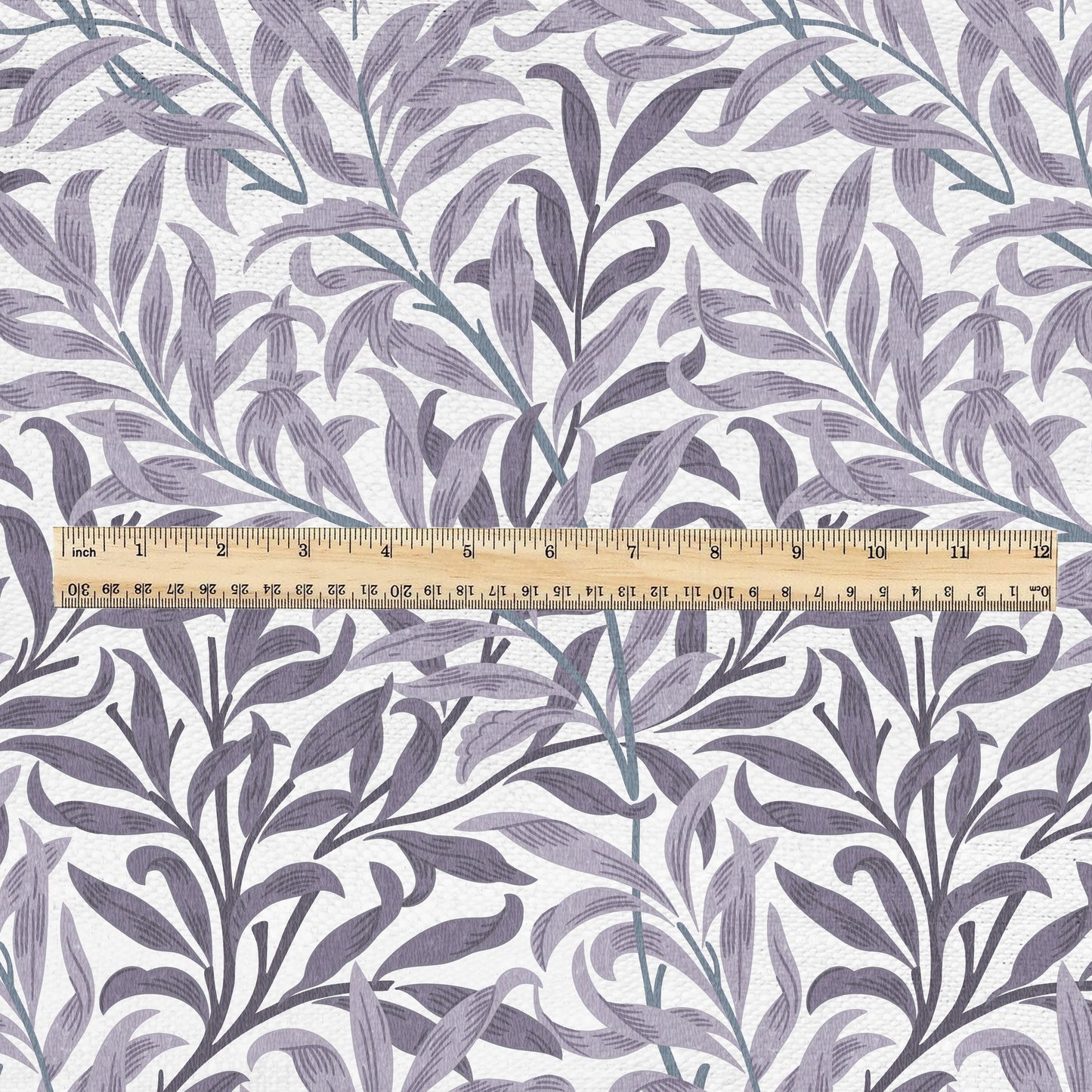 William Morris Willow Bough gray 100% LINEN Fabric - British linen floral upholstery home textile Victorian fabrics 3186