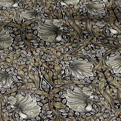 William morris Pimpernel 100% LINEN Art crafts Fabric - khaki brown British Victorian flax - sewing upholstery clothing home decor 3802