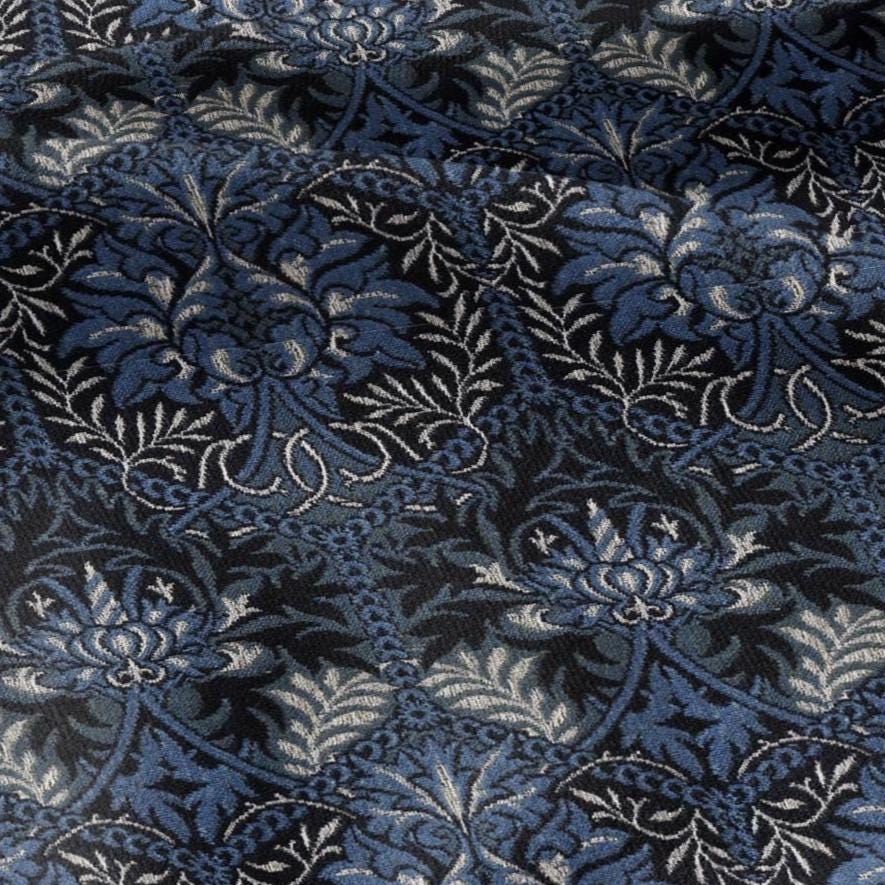 William Morris Honeycomb pink print 100% LINEN Fabric - British linen floral upholstery home textile Victorian fabrics navy blue black 3215