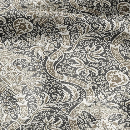 100% LINEN Fabric William Morris Indian print - Modern vintage botanical - hVictorian Art Craft  3142