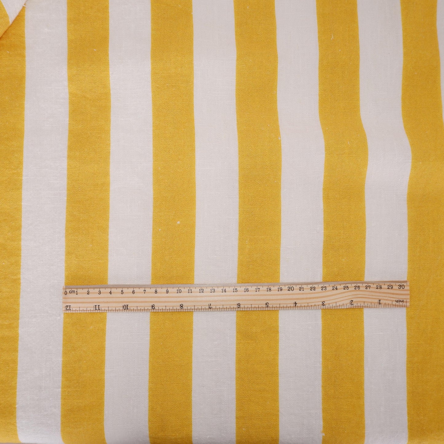 100% LINEN Fabric Maxi striped yellow white Avignon - french linen floral upholstery home textile Victorian fabrics 3351