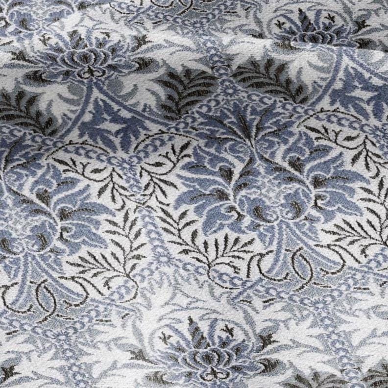 William Morris Honeycomb blue print 100% LINEN Fabric - British linen floral upholstery home textile Victorian fabrics 3218