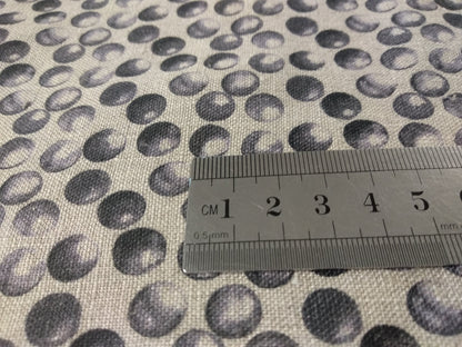 100% linen fabric Medium weight 150gsm  Prewashed . Print polka dots on natural flax for blouses, dresses, curtains, scarves,