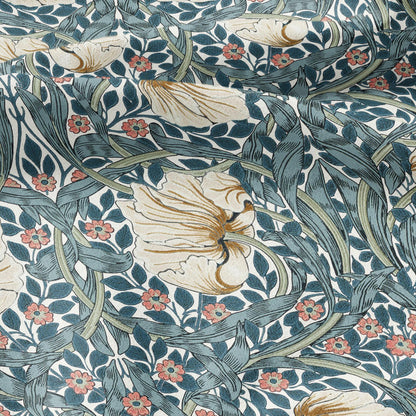 100% LINEN fabric - William Morris Pimpernel - British Victorian flax - sewing upholstery home decor or clothing 3843