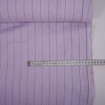 Premium Linen striped Fabric in pale blue | Toulouse stripe Medium weight multicolor stripes  Copenhagen Stripe