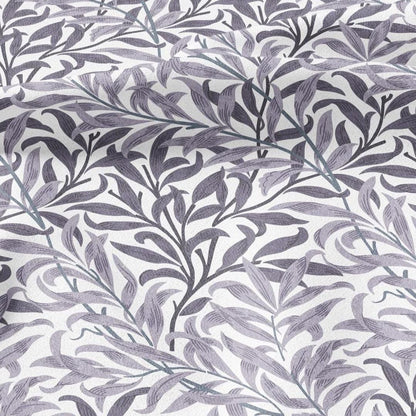 William Morris Willow Bough gray 100% LINEN Fabric - British linen floral upholstery home textile Victorian fabrics 3186