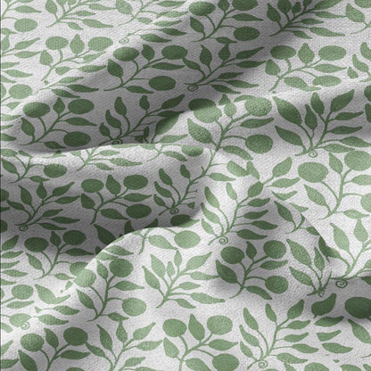 100% LINEN Fabric William Morris Rosehip pale green print - British linen floral upholstery home textile Victorian fabrics 3268