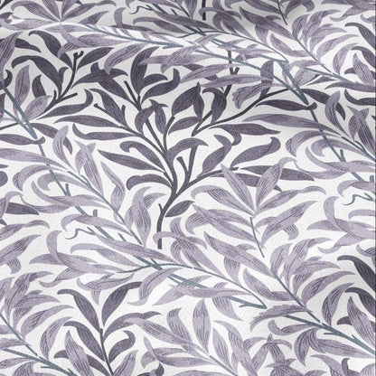 William Morris Willow Bough gray 100% LINEN Fabric - British linen floral upholstery home textile Victorian fabrics 3186