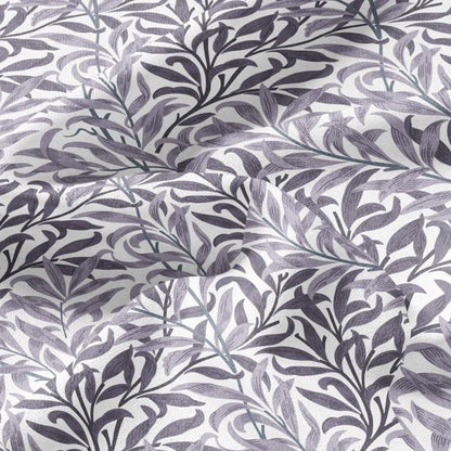 William Morris Willow Bough gray 100% LINEN Fabric - British linen floral upholstery home textile Victorian fabrics 3186