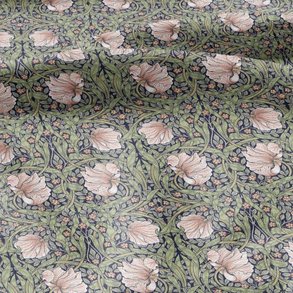 William Morris Pimpernel 100% LINEN Art and Crafts Fabric - Victorian flax fabric - British historical pattern 2979B