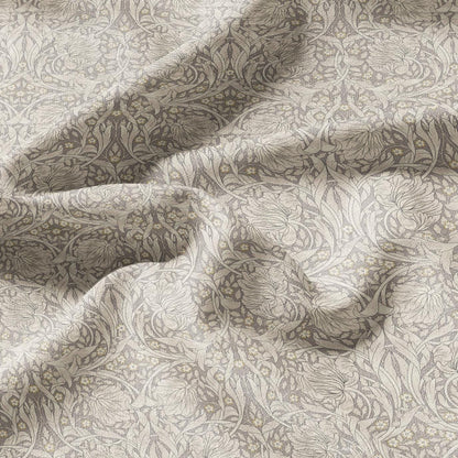 William Morris Pimpernel 100% LINEN Art and Crafts Fabric - Beige Victorian flax fabric - British historical pattern 2979B