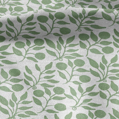 100% LINEN Fabric William Morris Rosehip pale green print - British linen floral upholstery home textile Victorian fabrics 3268