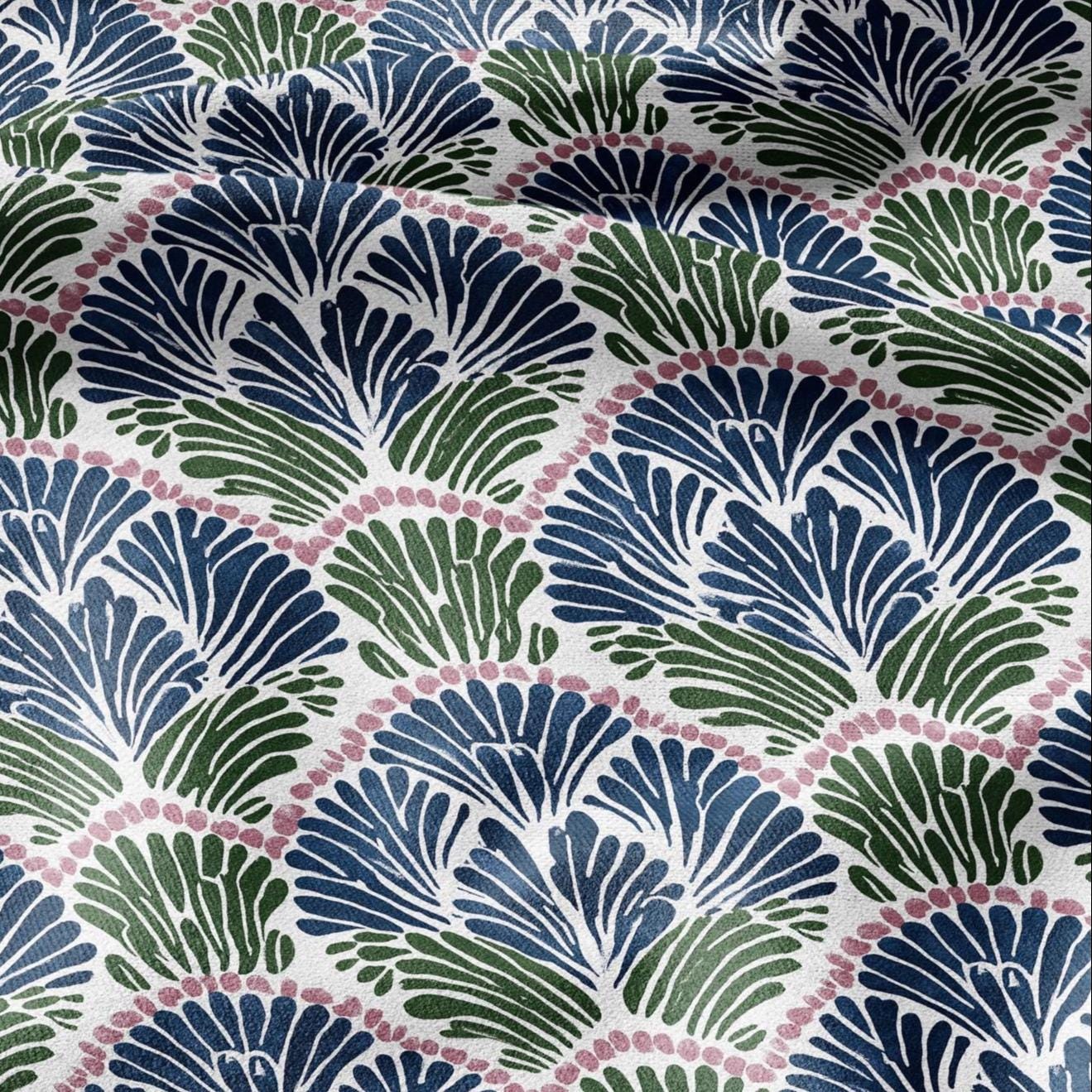 100% LINEN Fabric Modern abstract - botanical Grandmillenial - heavy linen fabric for upholstery home decor 3125